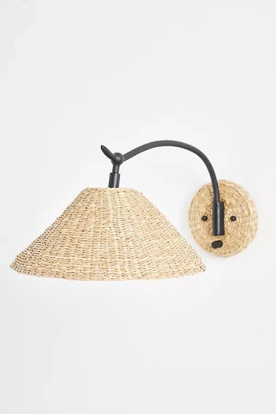 Anthropologie Bainbridge Seagrass Sconce