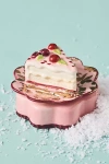 Anthropologie Baking Hobby Stoneware Handpainted Trinket Box In Pink