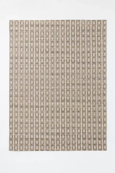 Anthropologie Barron Flatwoven Wool-blend Rug In Brown