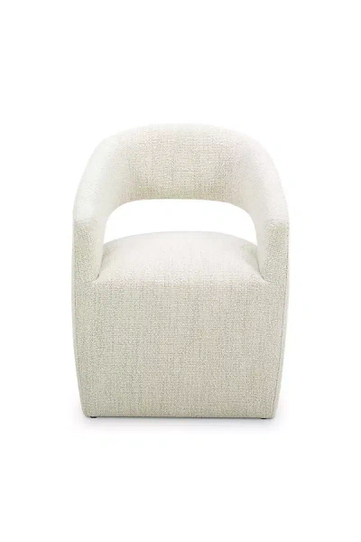 Anthropologie Barrow Rolling Dining Chair In White