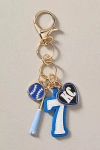 Anthropologie Baseball Bag Charm In Gray