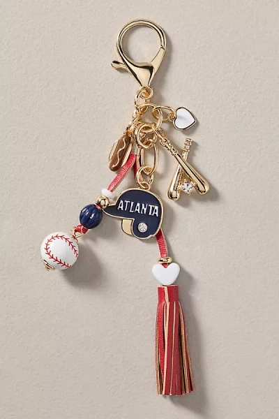 Anthropologie Baseball Bag Charm In Red