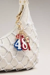 Anthropologie Baseball Bag Charm In Red