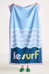 Anthropologie Beach Vibe Text Cotton Beach Towel