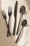 Anthropologie Beacon 20-piece Flatware In Black