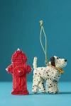 Anthropologie Beaded Dalmatian Ornament In Multi