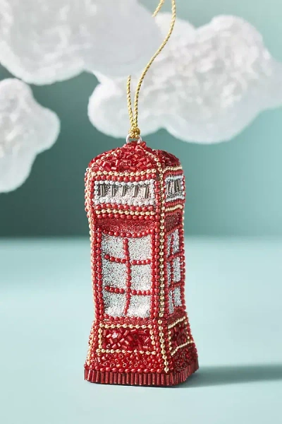 Anthropologie Beaded Travel Ornament In Multi