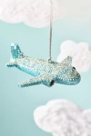 Anthropologie Beaded Travel Ornament In Blue