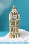 Anthropologie Beaded Travel Ornament In Gold