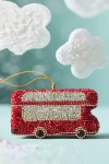 Anthropologie Beaded Travel Ornament In Red