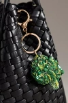 Anthropologie Beaded Vegetable Bag Charm In Green