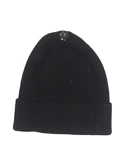 Pre-owned Anthropologie Beanie Hat In Black