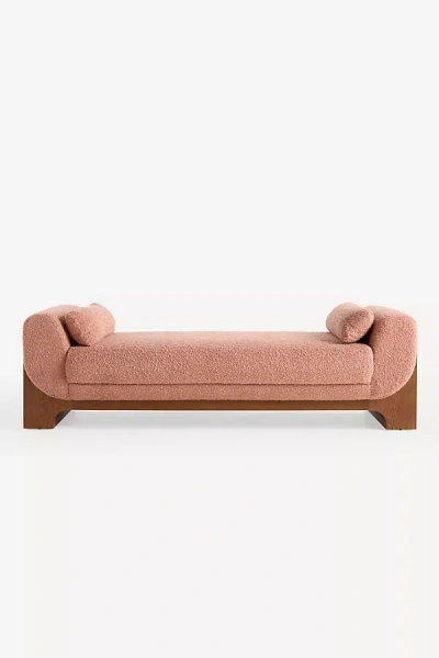 Anthropologie Beaufort Bouclé Sheba Daybed In Pink