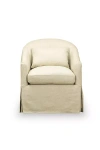 Anthropologie Becky Linen Slipcover Swivel Glider Chair