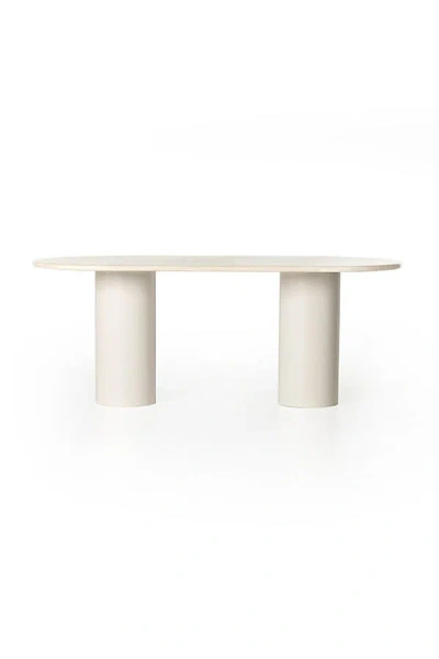 Anthropologie Belle Marble Dining Table In White