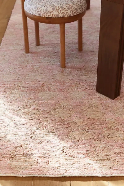 Anthropologie Benecia Hand-woven Jute Rug In Pink