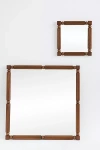Anthropologie Benedicta Wood Beaded Mirror