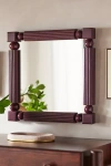 Anthropologie Benedicta Wood Beaded Mirror