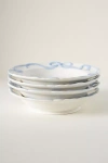 Anthropologie Benedita Bow Stoneware Bowls, Set Of 4