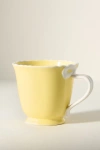 Anthropologie Benedita Bow Stoneware Mug In Yellow