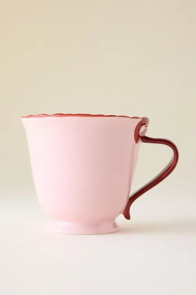 Anthropologie Benedita Bow Stoneware Mug