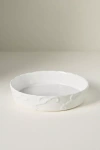 Anthropologie Benedita Bow Stoneware Pie Dish In White
