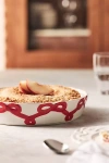 Anthropologie Benedita Bow Stoneware Pie Dish In Multi
