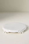 Anthropologie Benedita Bow Stoneware Trivet In White