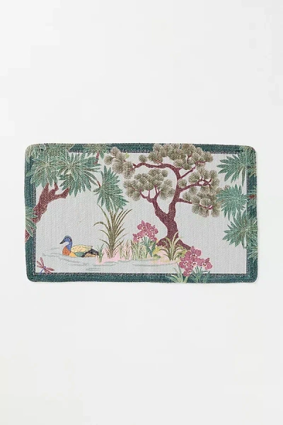 Anthropologie Bernadette Cotton Bath Mat In Multi