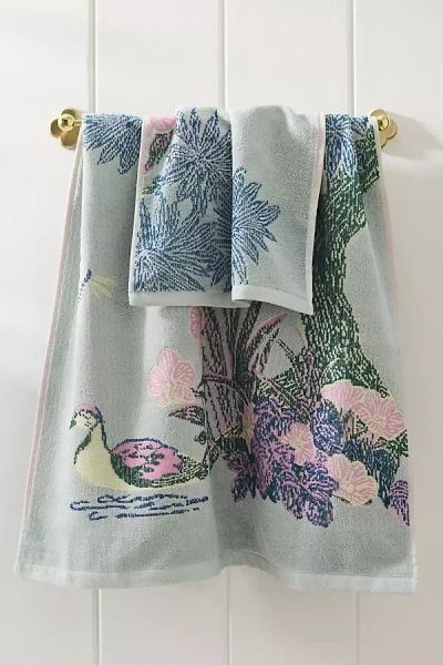Anthropologie Bernadette Cotton Woven Tapestry Towel Collection