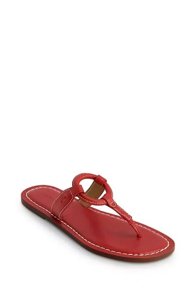 Anthropologie Bernardo Matrix Thong Slides In Red