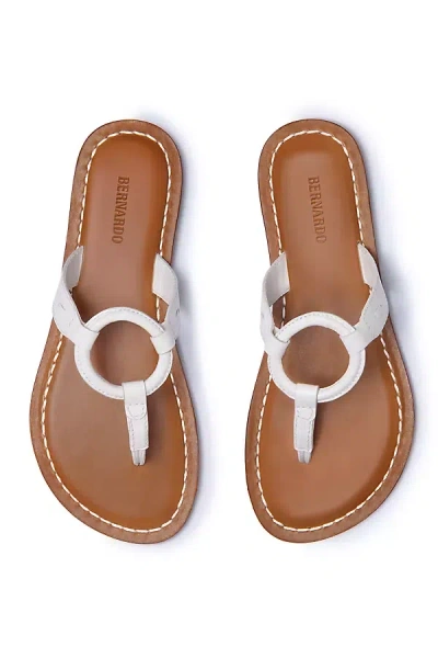 Anthropologie Bernardo Matrix Thong Slides In White