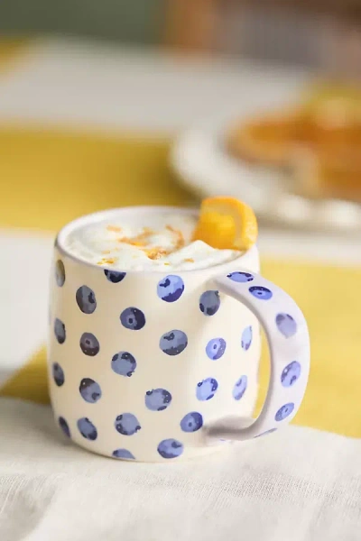 Anthropologie Berry Berry Stoneware Mug