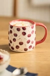 Anthropologie Berry Berry Stoneware Mug In Red