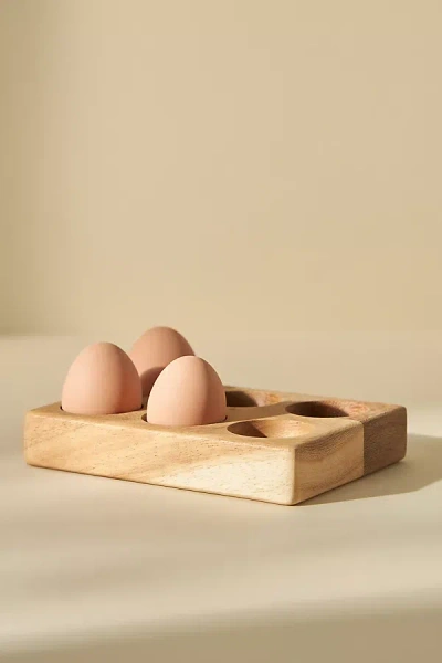 Anthropologie Beth Wooden Egg Crate In Brown