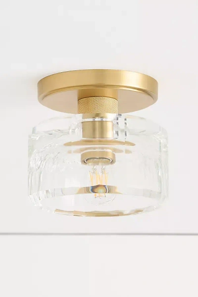 Anthropologie Bijoux Crystal Flush Mount In Gold