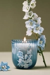 Anthropologie Birth Month Flower Boxed Candle In Blue