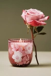Anthropologie Birth Month Flower Boxed Candle In Red
