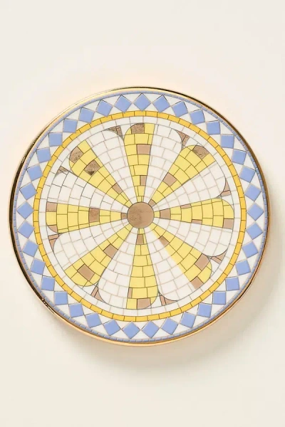 Anthropologie Bistro Tile Stoneware Coaster: Italy Edition In Multi