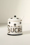 Anthropologie Bistro Tile Sugar Pot