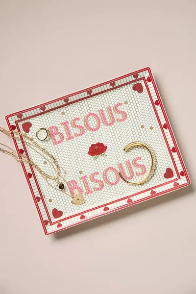 Anthropologie Bistro Valentine Tile Stoneware Vanity Tray In Neutral
