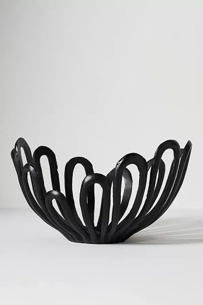 Anthropologie Large Metal Petal Bowl