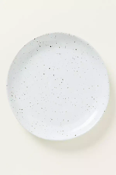 Anthropologie Blue Pheasant Marcus Salad Plates, Set Of 4 In White
