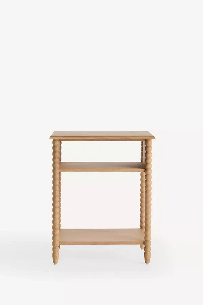 Anthropologie Bobbin Side Table In Brown