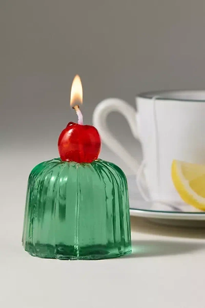 Anthropologie Bodi Woody Amber Whisper Shaped Wax Candle In Green