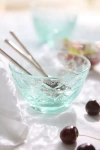 Anthropologie The Bombay Handblown Glass Cereal Bowls, Set Of 4 In Blue