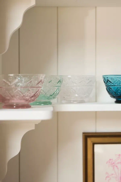 Anthropologie The Bombay Handblown Glass Cereal Bowls, Set Of 4 In Multi