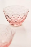 Anthropologie The Bombay Handblown Glass Cereal Bowls, Set Of 4 In Pink
