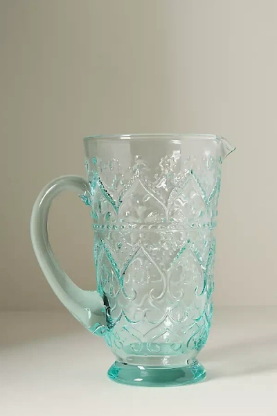 Anthropologie Bombay Pitcher In Mint