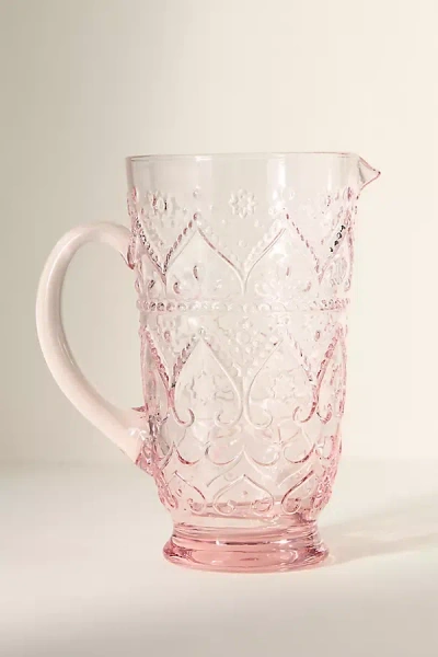 Anthropologie Bombay Pitcher In Pink